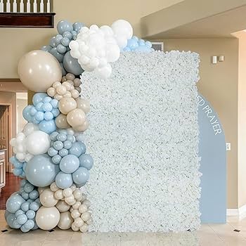 Amazon.com : White Artificial Floral Backdrop Wall Panels